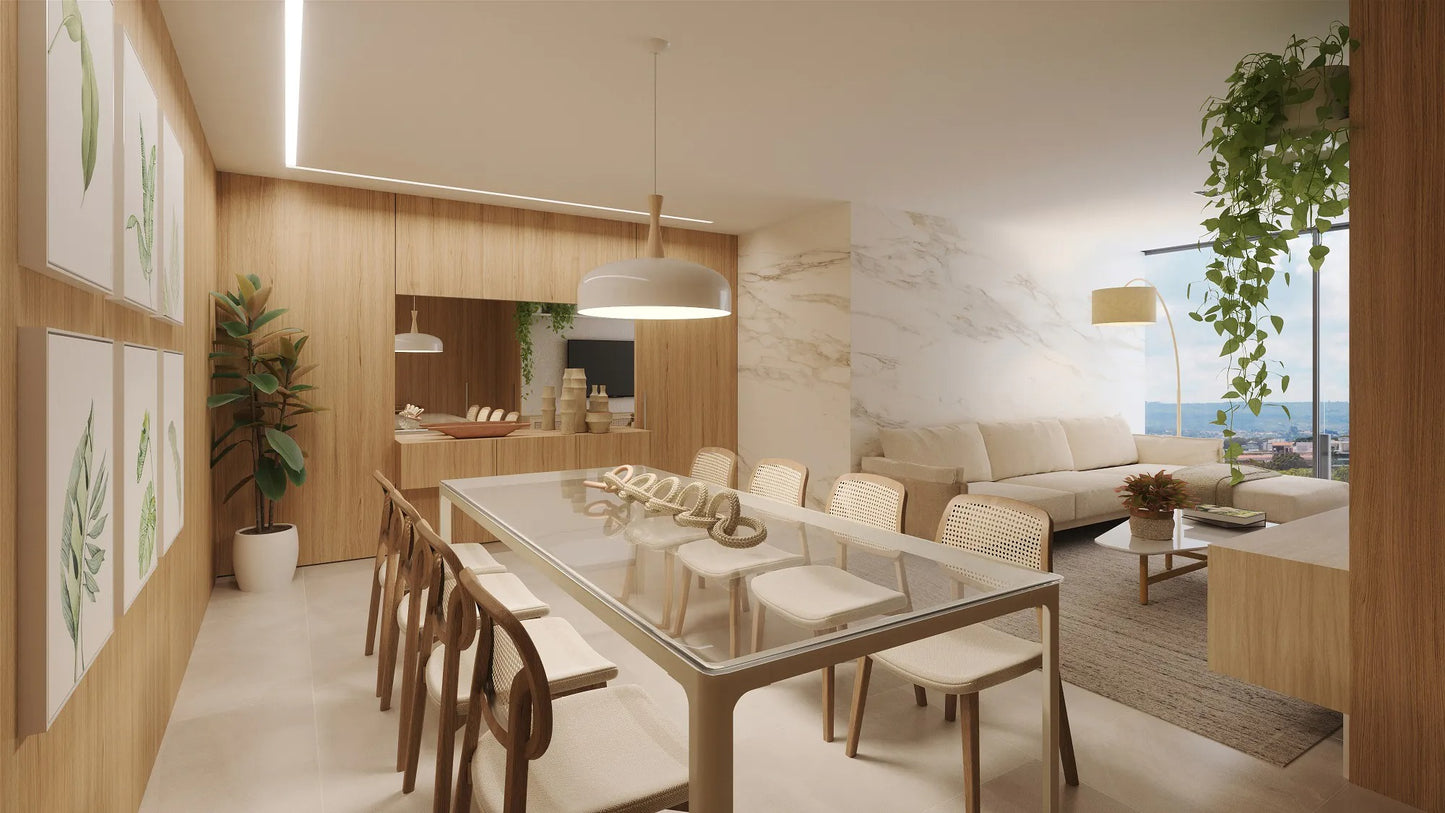 Abajur de Mesa Minimalista em Madeira